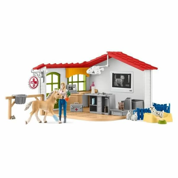 Legesæt Schleich Dyrlægepraksis med kæledyr