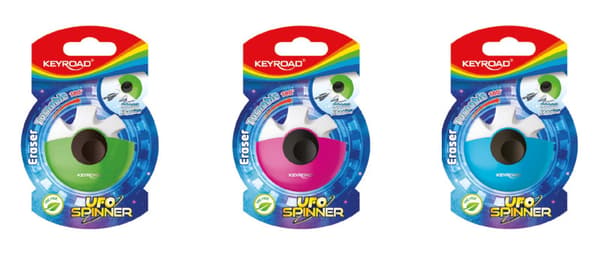 Keyroad Universal Eraser Keyroad Ufo Spinner, Blister, Sekavärit