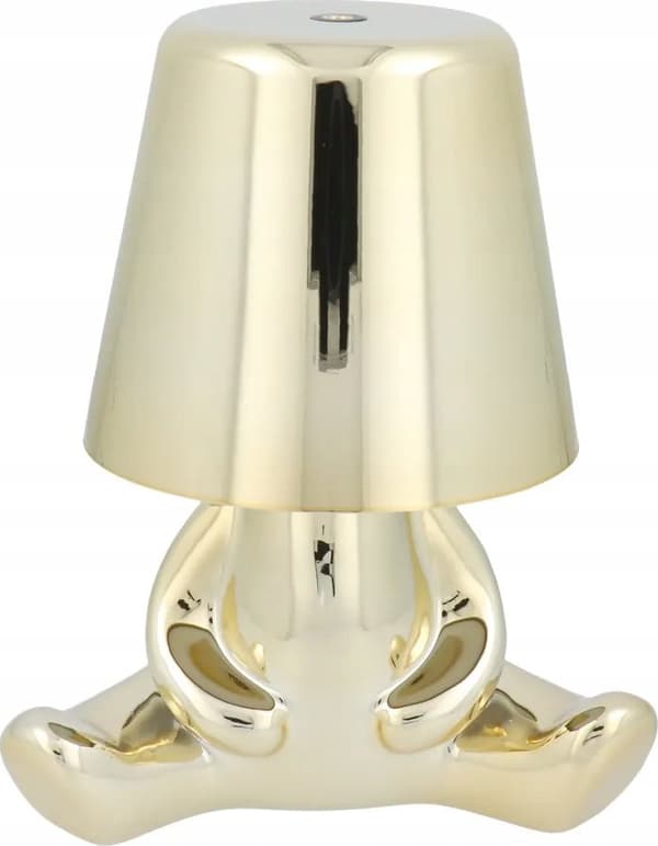 GOLD MAN Art Deco sengelampe siddende (design 7) MLTL