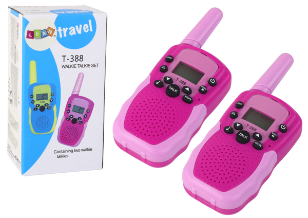 Radiopuhelin, kantama 3km, pinkki