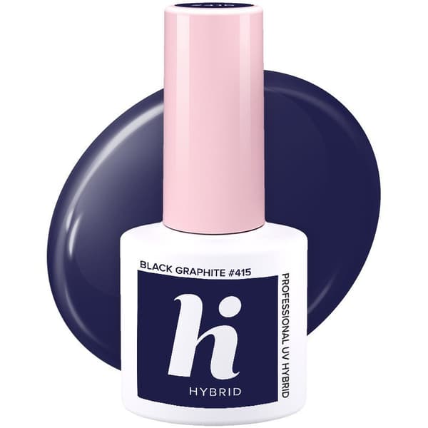 Hi Hybrid Gel Polish 415 Black Graphite 5ml