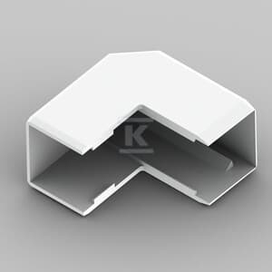 Halogenfri utomhuskåpa för kanaler LHD 20X20HF vit 8626HF_HB
