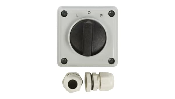 Elektromet Cam-liitin L-0-P 3P 12A IP65 Luk E12-43 kotelossa (921243)