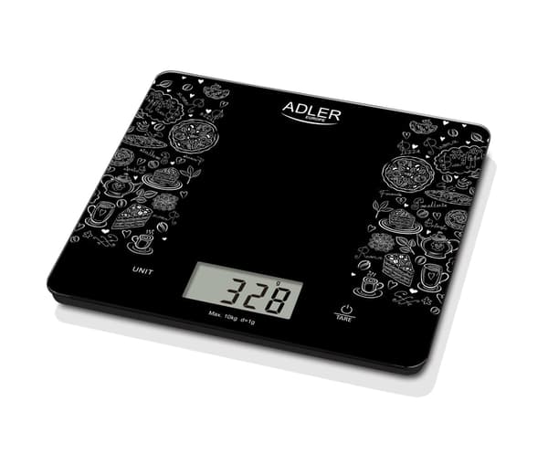 Adler AD 3171 køkken- og diætvægt Sort
