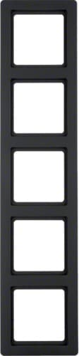 Hager Berker Q.1 Ram 5-faldig antracit sammet 10156086