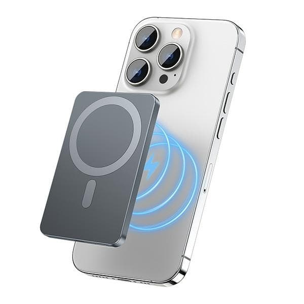 AWEI P112K trådløs powerbank MagSafe 5000mAh grå