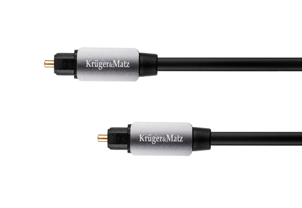 Kabel Kruger&Matz Toslink - Toslink 1,5m sort (KM0320)