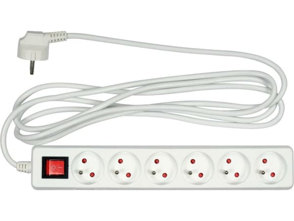 FORLÆNGER EL/BI/ 6G MED/U 3M MED STIKKONTAKT