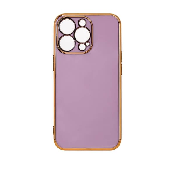Lighting Color Case til Xiaomi Redmi Note 11 Gel Cover med Guldramme lilla