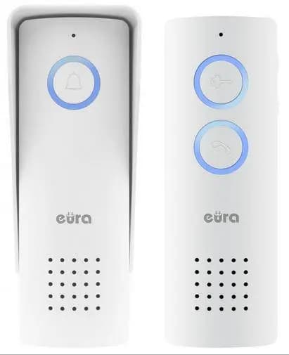 Trådløs dørtelefon Eura ADP-80A3 hvid