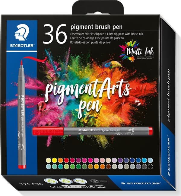 Brush pen Pigment Arts ass (36)