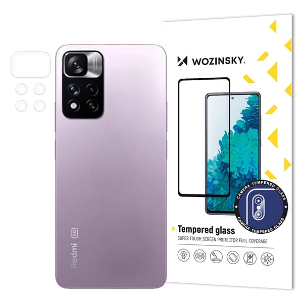 Wozinsky 9H Full Camera hærdet glas til Xiaomi Redmi Note 11 Pro+ kamera