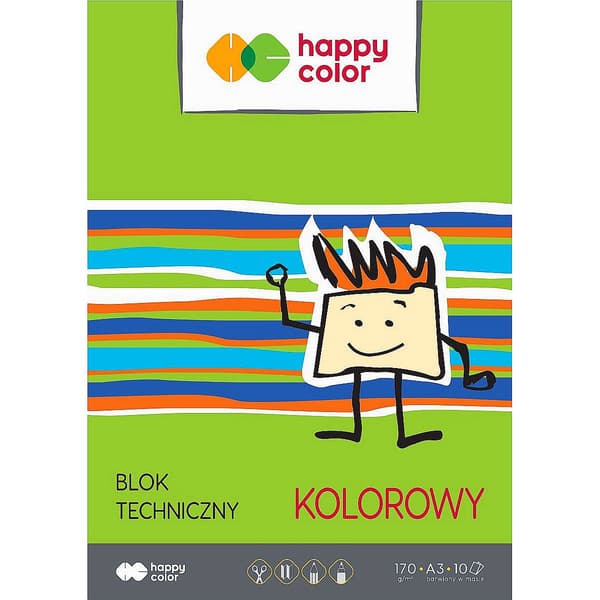 Teknisk blokfarve A3/10K 170g HAPPY COLOR