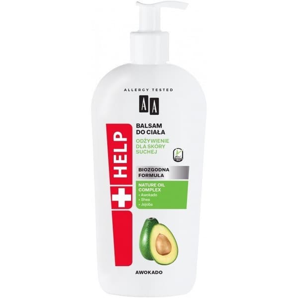 AA AA HELP Bodylotion Avocado - Genopretning til Tør Hud 400ml