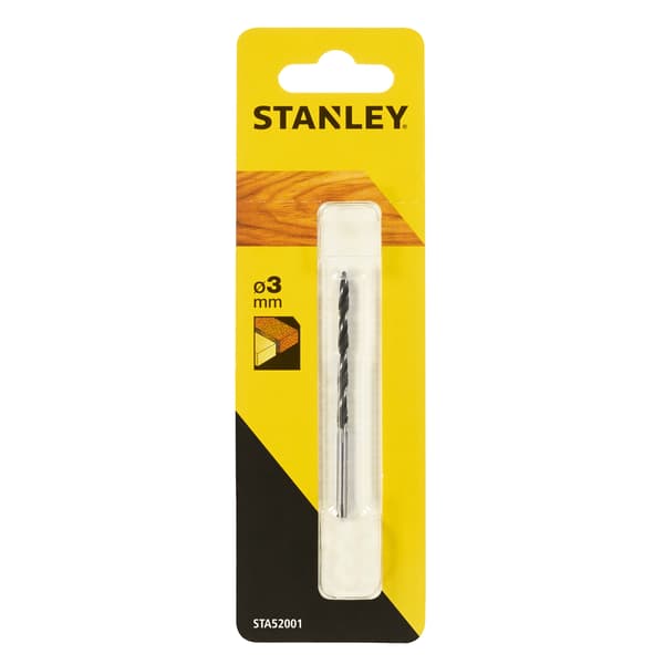 Stanley træbor cylindrisk 3mm (STA52001)