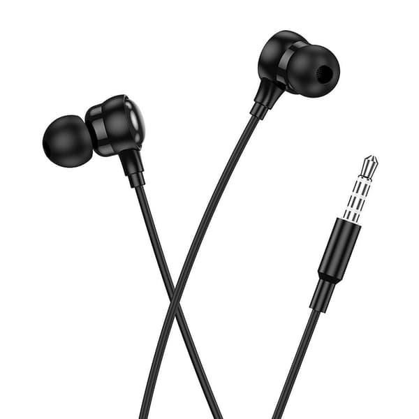 Trådbundna in-ear hörlurar Jack 3.5 mm Hoco M116 svart