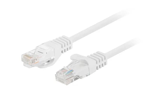 Patchkabel Lanberg UTP kat.5e 2m hvid 10-pak