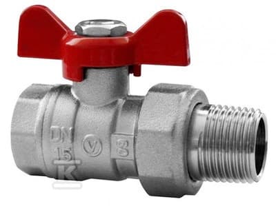 KUGLEHANE 1/2\" GW/SR.PN40-MT NIKKEL.