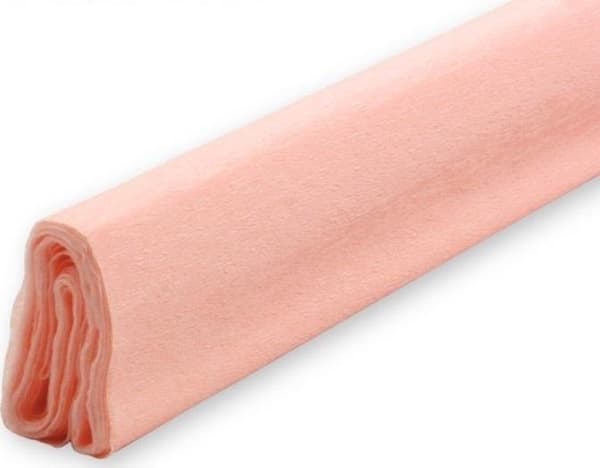 Persikafärgad krinklad bibula 50x200 (10st)