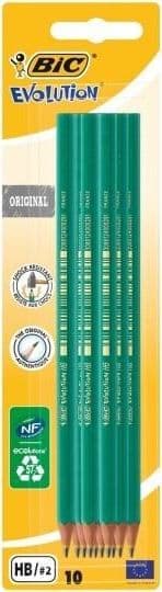 Blyertspenna Evolution 650 HB utan suddgummi 10 st BIC