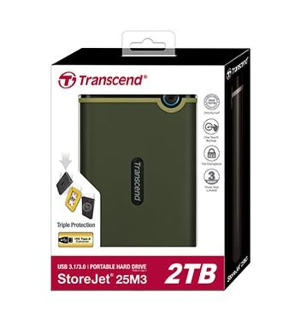 Transcend StoreJet 25M3G 2,5 1TB USB 3.1 Gen 1        TS1TSJ25M3G
