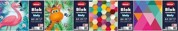 Ritblock A4/20K vitt