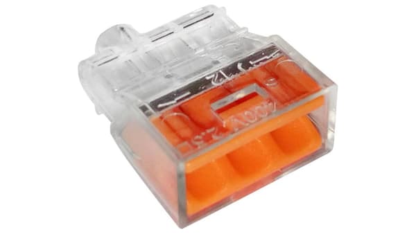PIKALIITIN 3*0.5-2.5MM2 LÄPINÄKYVÄ/ORANSSI 10 KPL