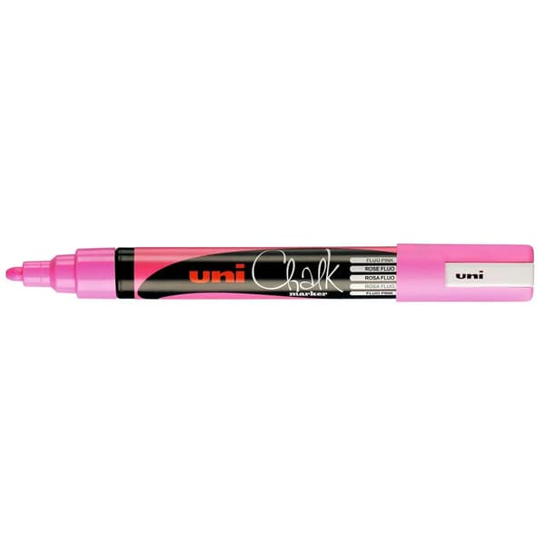 Flydende kridtmarkør Uni-Ball PWE-5M Pink (6 enheder)