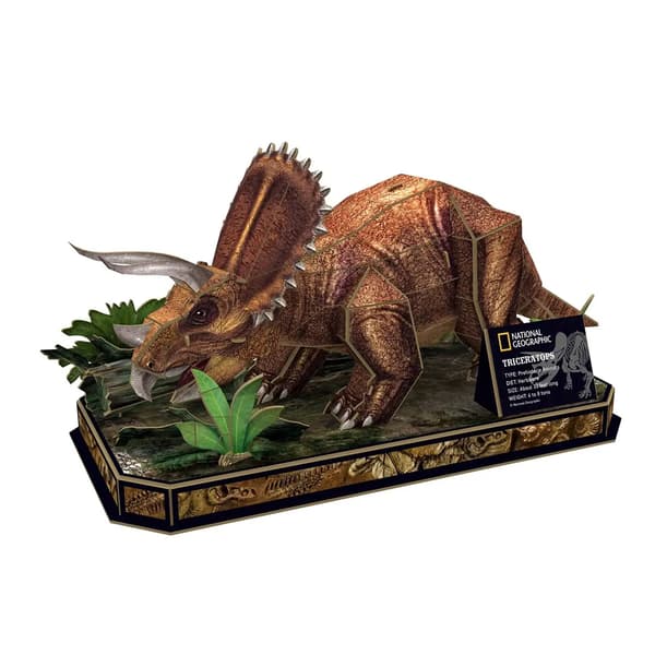 Cubic Fun 3D-PALAPELI NATIONAL GEOGRAPHIC TRICERATOPS