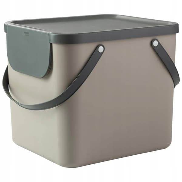 Rotho Albula 40L cappuccino affaldssorteringskurv