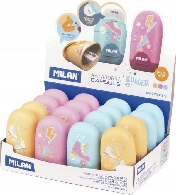Pennvässare - suddgummi Capsule Roller (16 st) MILAN