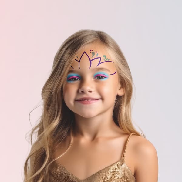 Prinsesse ansigtsmaling med KIDEA tiara