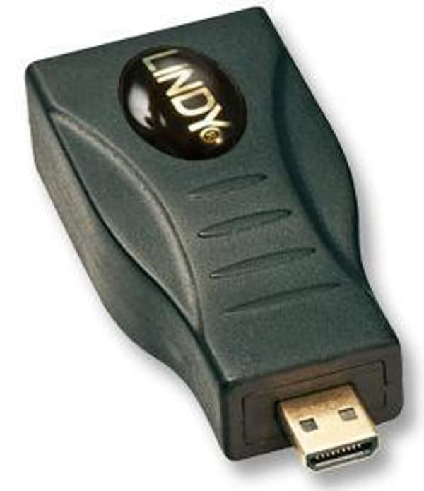 AV-adapter Lindy HDMI Micro - HDMI Mini svart (41296)