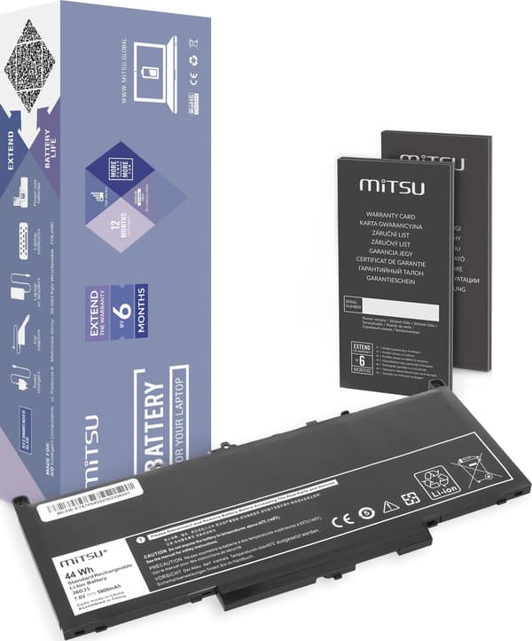 Mitsu-akku Dell Latitude E7270, E7470 (5800 mAh)