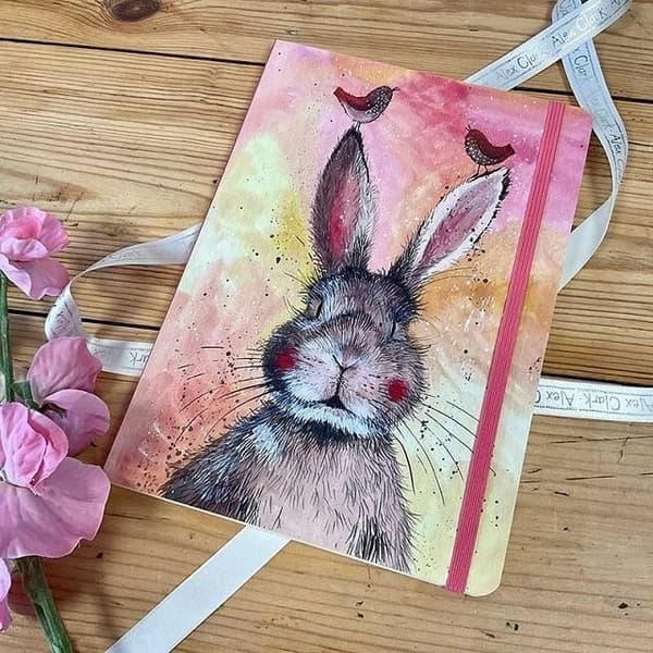 Muistikirja pyyhekumilla A5 LCN19 Hannah Rabbit