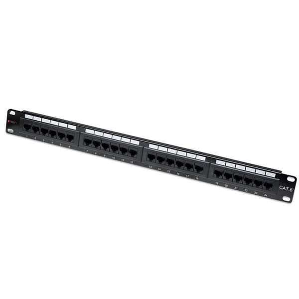 Techly 022892 Patchpanel UTP Cat6 1U 24 Port Sort