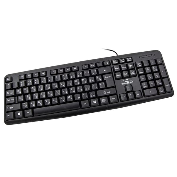 TITANUM KABELFØRT STANDARD USB-TASTATUR BG
