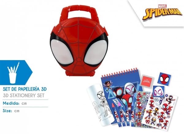 Marvel Spiderman 3D brevpappersset