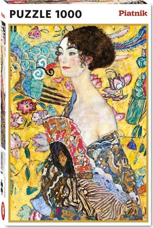 Puslespil - 1000 Klimt, Dame med Vifte PIATNIK
