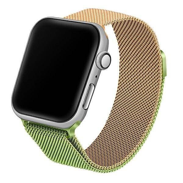 Beline Rem Apple Watch Stål 38/40/41mm grøn/guld grøn/guld
