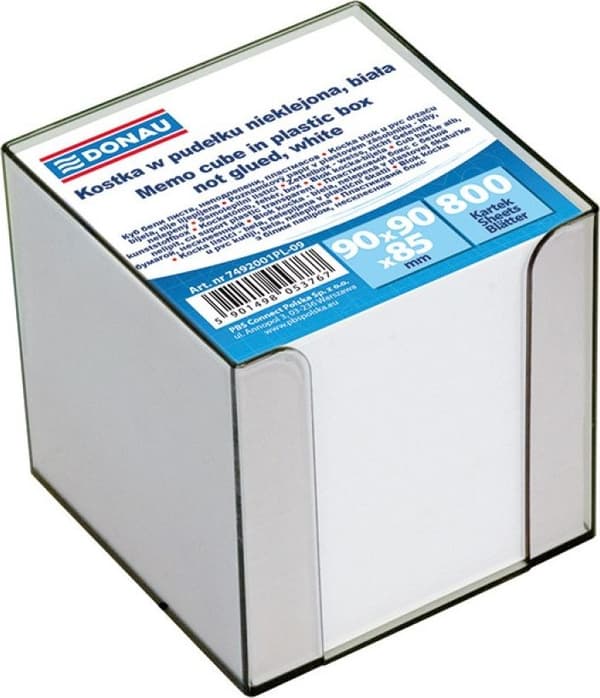 Donau NOTESBLOK KUBE I DONAU HOLDER 95X95X95MM HVID