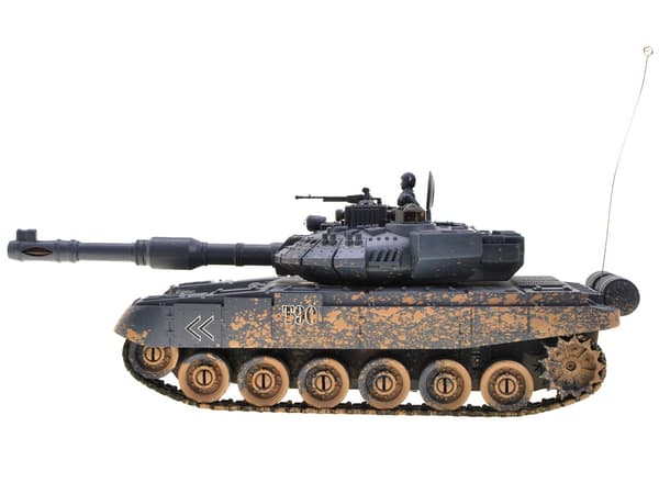 Fjernstyret TANK T90 skyder kører lys RC0373