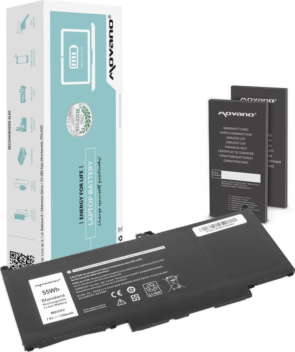 Movano-batteri til Dell Latitude 5300, 5310, 7300