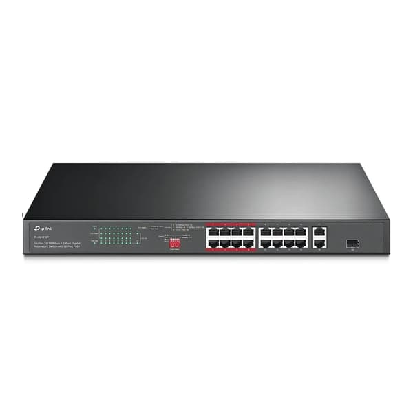 TP-Link JetStream TL-SL1218P - V1 - switch - 16 porte - uadministreret - rackmonterbar