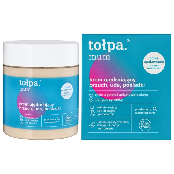 TOLPA Mum Kräm för att stärka mage, lår, rumpa 250 ml