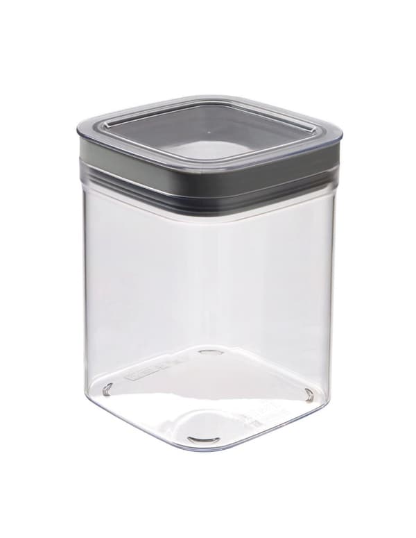 CURVER DRY CUBE LÖS BEHÅLLARE 1,3L /TRANSPARENT/ MÖRKGRÅ