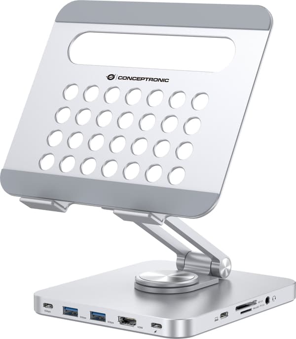 Jalusta Conceptronic CONCEPTRONIC Tablettiteline sis. 8-in-1 telakointiaseman si