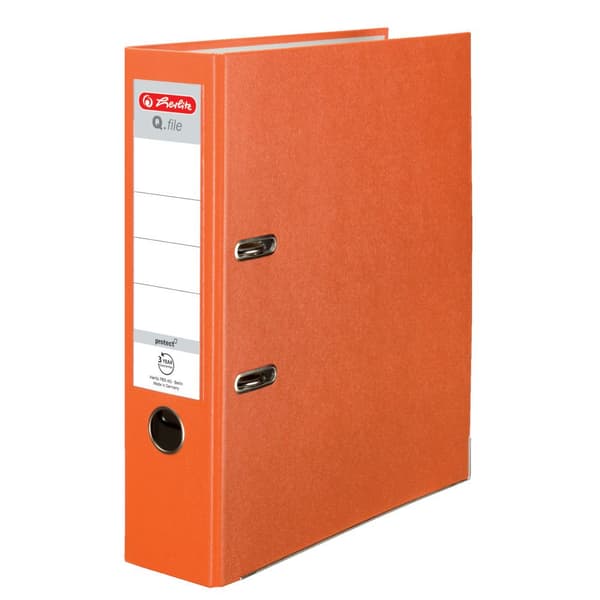 Ringbind A4 8cm PP orange Q-fil