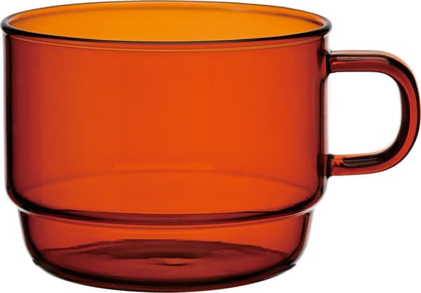 Hario - Colors Stacking Mug Cup - Bärnstensfärgad Glasmugg 300ml