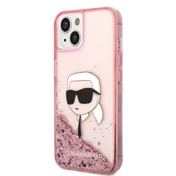 Karl Lagerfeld KLHCP14MLNCHCP etui til iPhone 14 Plus 6,7\" Glitter Choupette Head hardcase